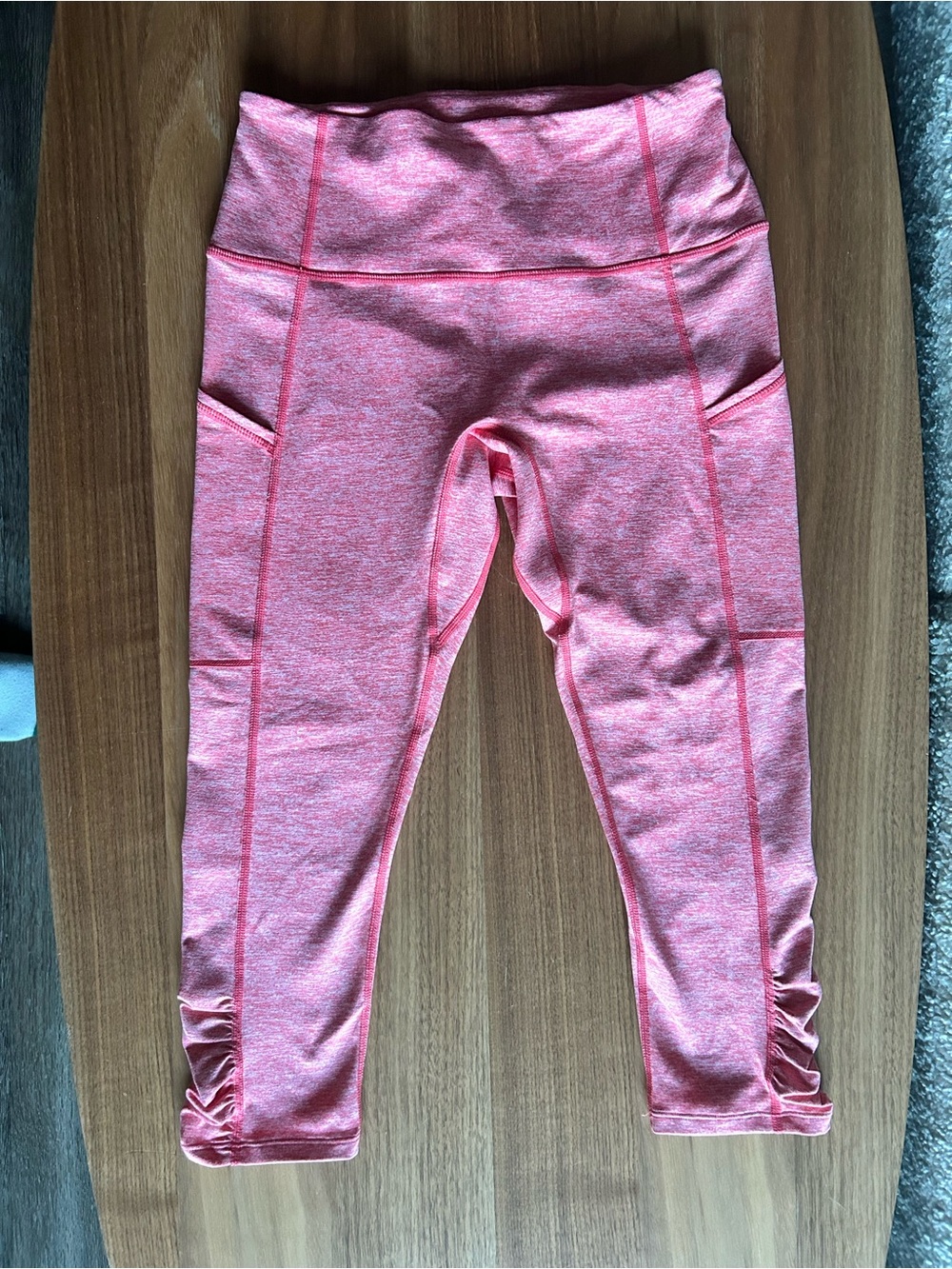 Free People Heather Pink Active Leggings with Side Pockets